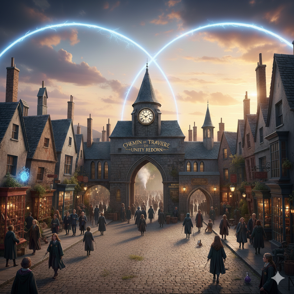 Le nouveau Chemin de Traverse reconstruit après la guerre